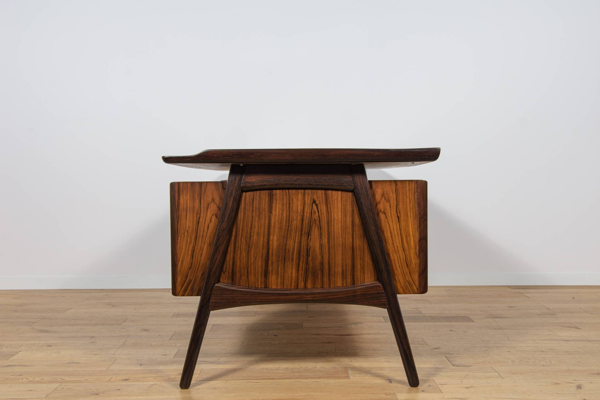 Large Mid-Century Freestanding Rosewood Desk, Denmark, 1960s
