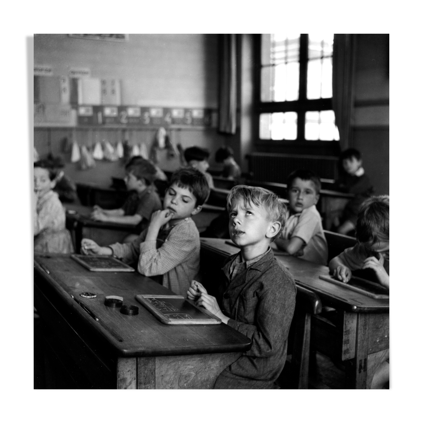 Photography, "The Calculus Lesson", Paris, 1956 / Tribute to Robert Doisneau / 15 x 15 cm