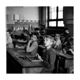 Photography, "The Calculus Lesson", Paris, 1956 / Tribute to Robert Doisneau / 15 x 15 cm