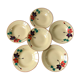 Set of 6 hollow plates digoin sarreguemines model "ginette" years 30-40