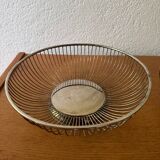 80s silver metal table baskets