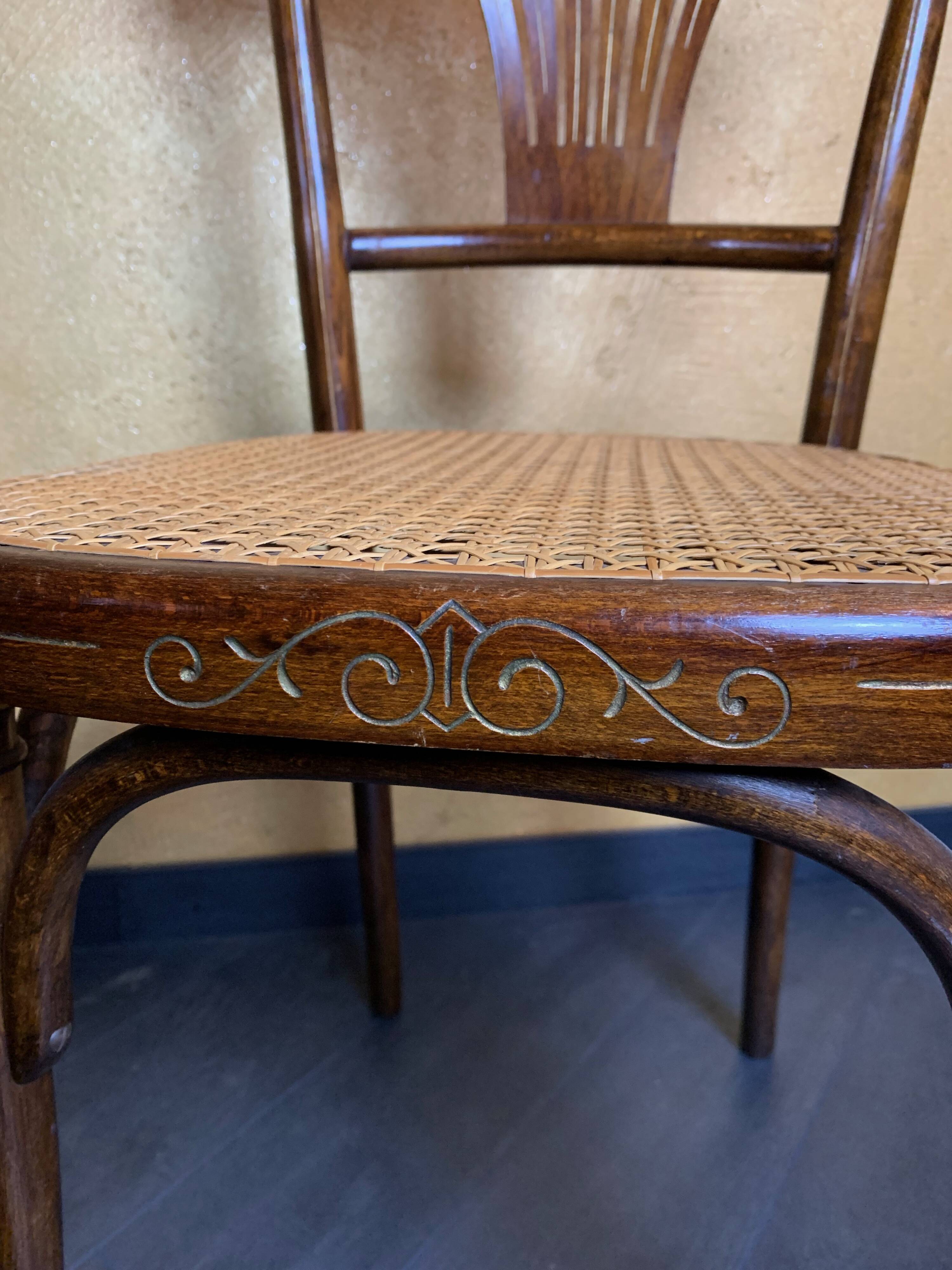 Pair of Art Nouveau chairs