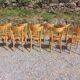 11 chaises bistrot vintage style Baumann