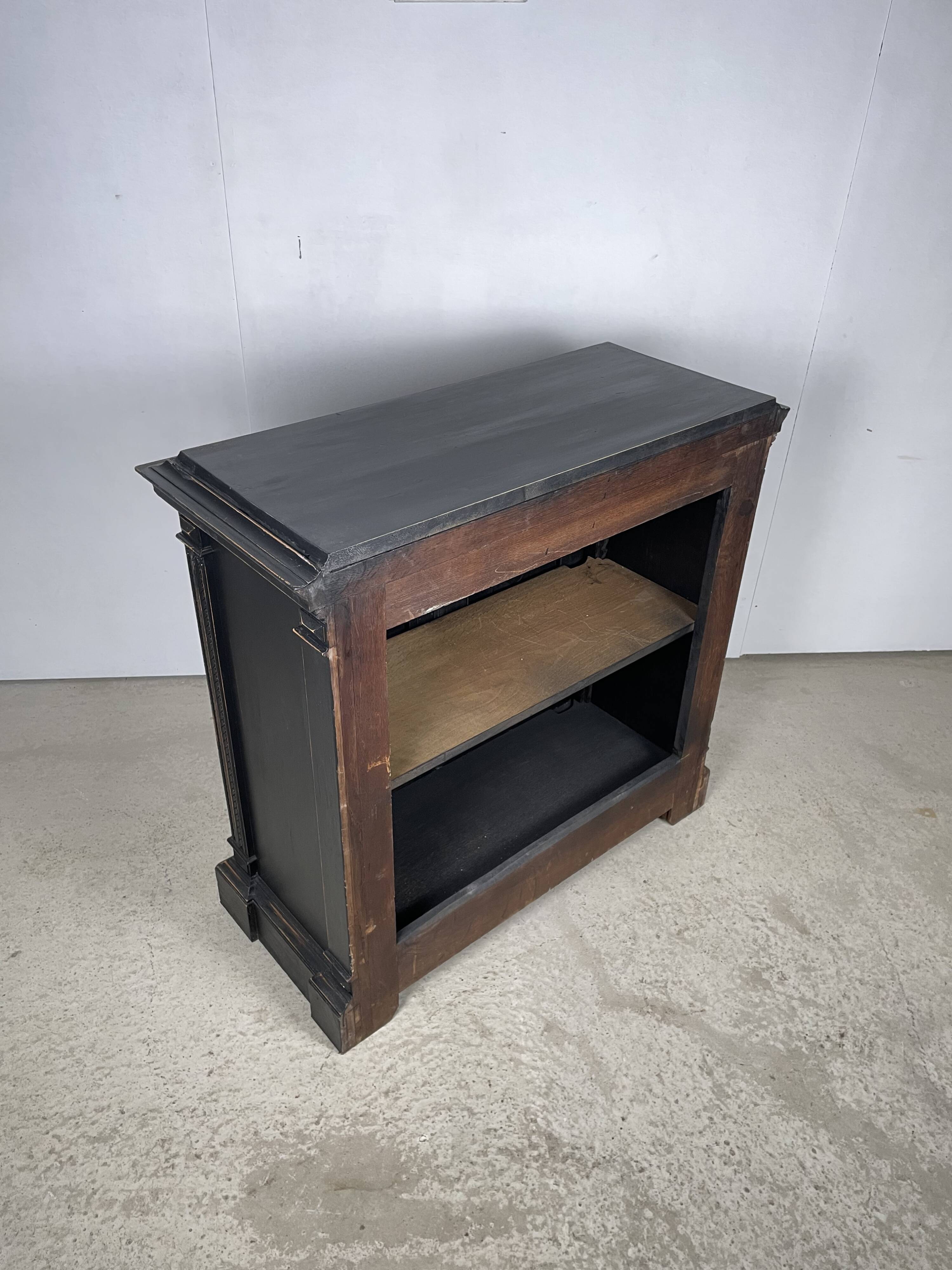19th-century solid wood trade counter