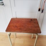 Wood and metal school desk