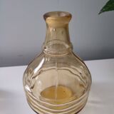 Vase en verre jaune année 60