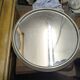 Art Deco aluminum and mirror serving tray