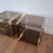 Paire de tables d'appoint italiennes, années 1970