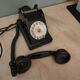 telephone from the 50s in black bakelite