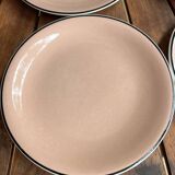 4 Villeroy & Boch vintage pink dessert plates