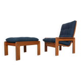 Teak armchair & ottoman by Emc Møbler Denmark mid-century modern