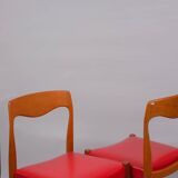 Scandinavian style chairs x2, 60s