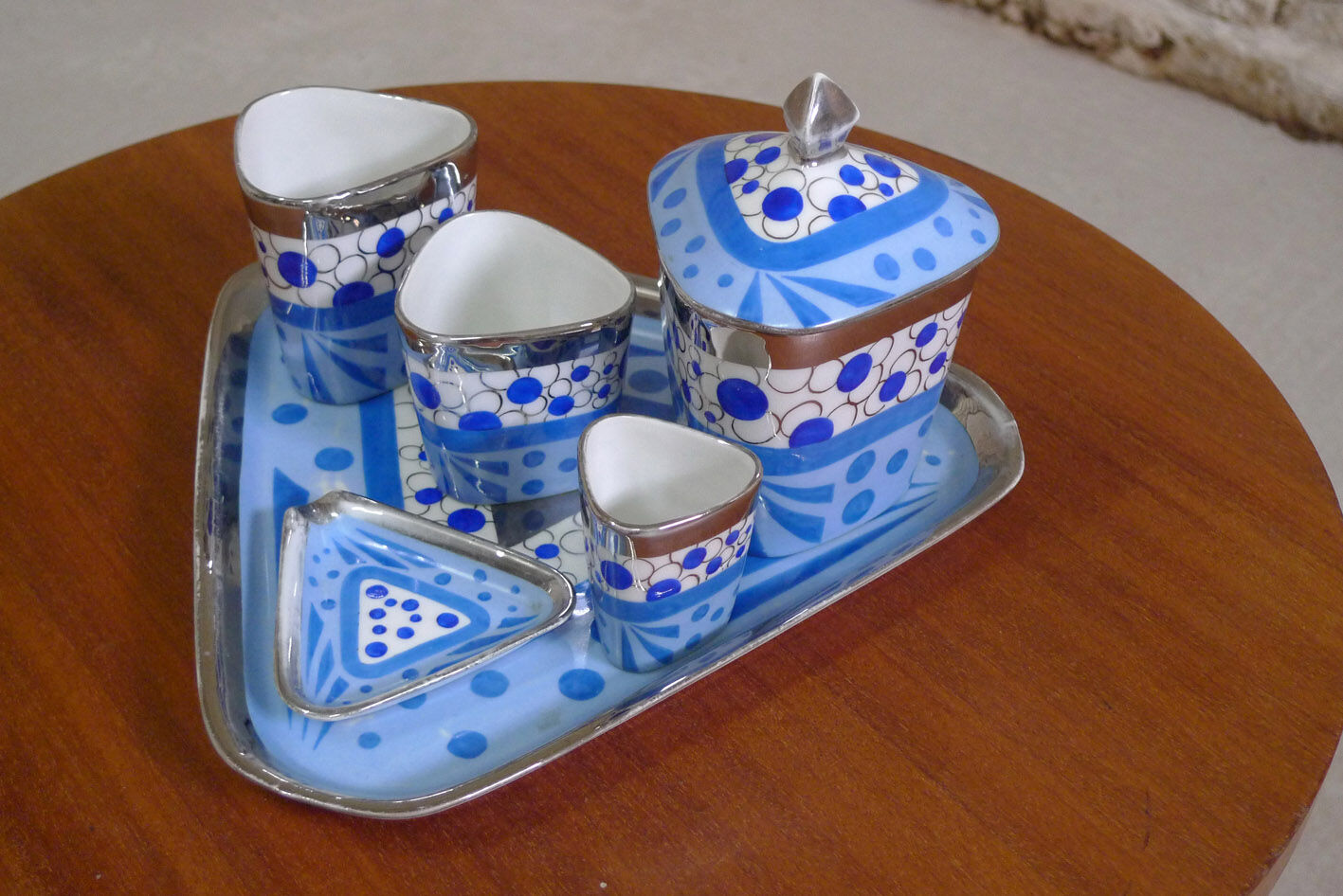 Limoges porcelain smoking service