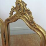 Miroir triptyque - cadre doré - 57x84cm