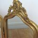 Triptych mirror - golden frame  - 57x84cm