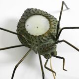 Beautiful Italian Mid Century Modern "Spider" wall lamp made of metal
