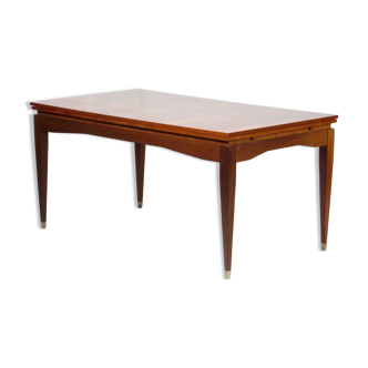 XL mid century extendable dining table in teak, 1960s