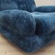 Blue armchair, Italian design, 1970s, production: Italy