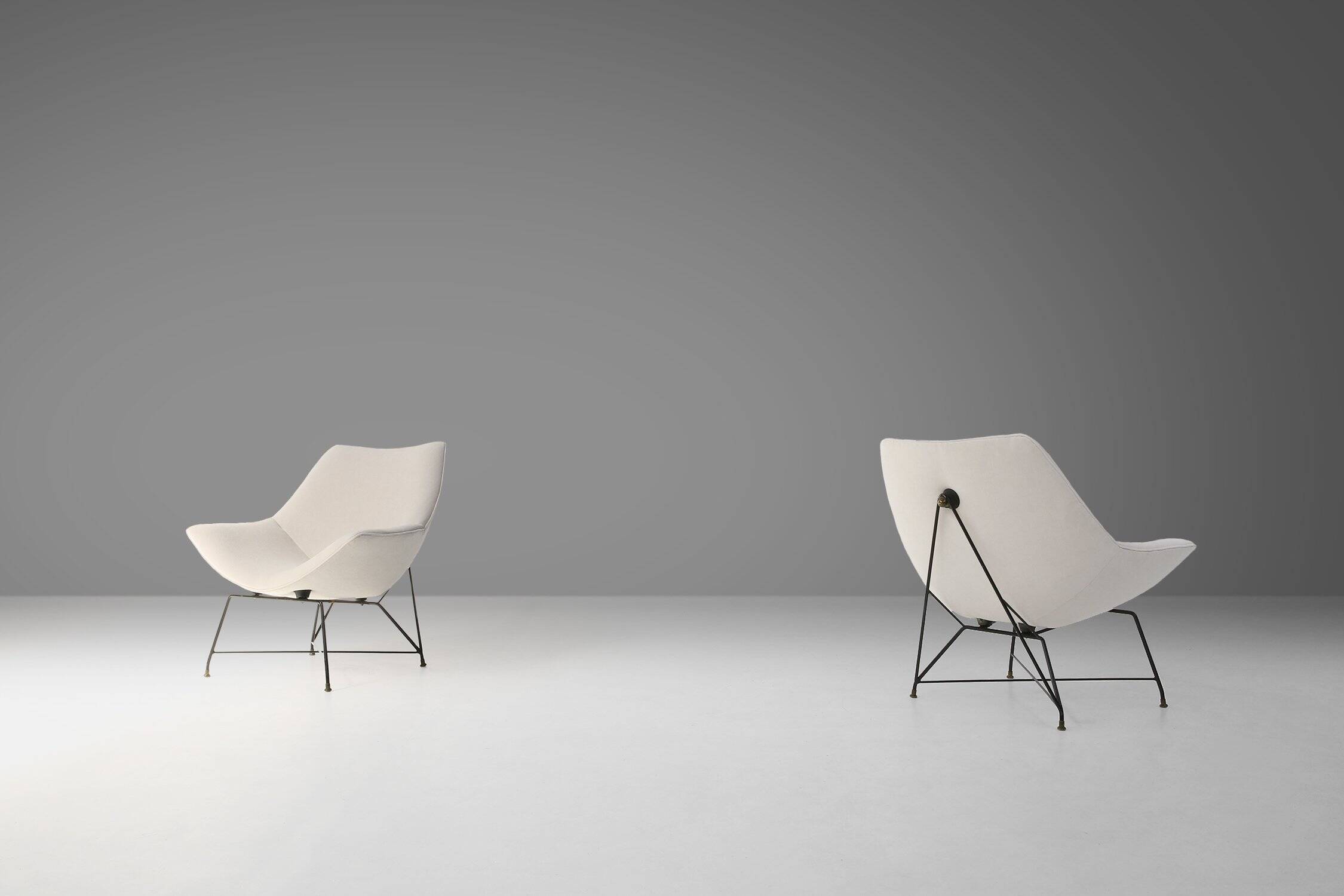 Cosmos Living Room Set of 3 by Augusto Bozzi for Saporiti, Italy, 1954