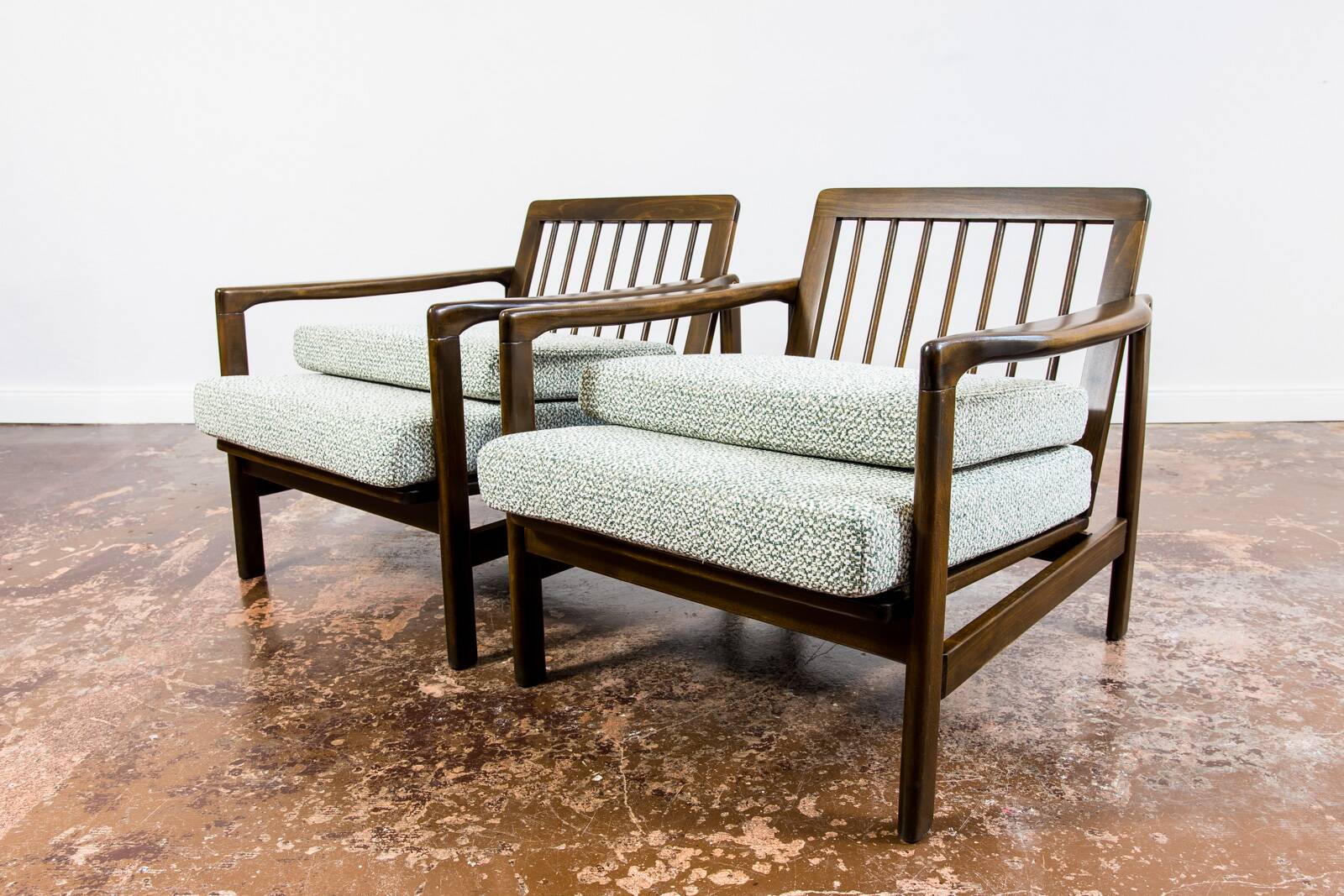 Mid Century Armchairs By Zenon Bączyk, 1960's, Set Of 2
