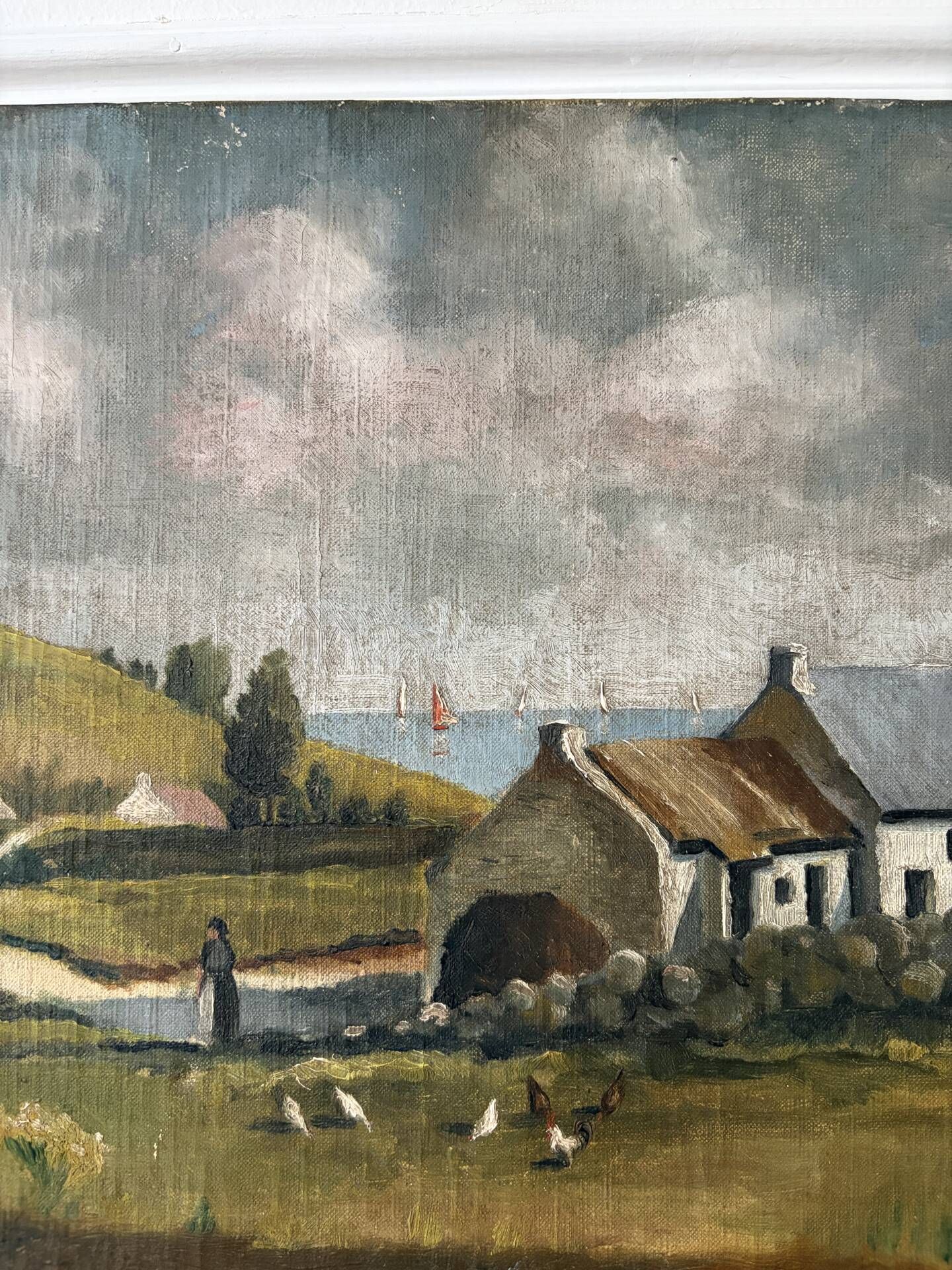 Oil painting landscape signed Marcel Ayral