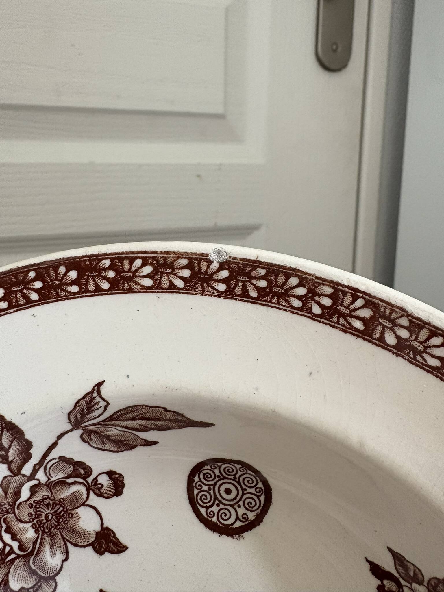 Lot of 4 Deep Plates Earthenware Ceramic Iron Clay Grand Dépôt Marseille