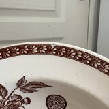 Lot of 4 Deep Plates Earthenware Ceramic Iron Clay Grand Dépôt Marseille