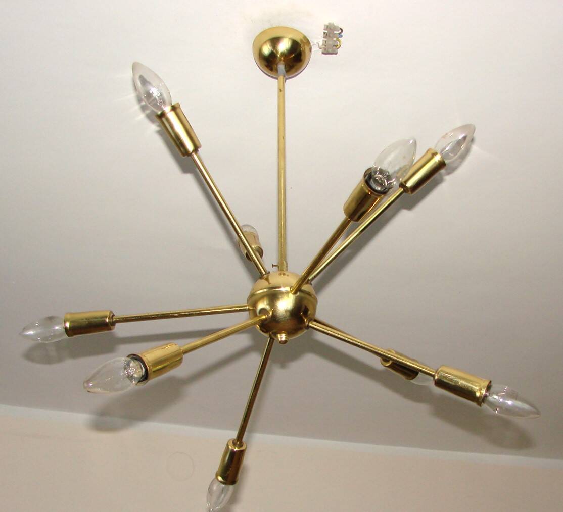 Mid century chandelier, 1970s