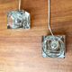 Vintage German glass cube table lamps TA 14 by Peill & Putzler, 1970s, set of 2.