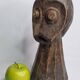 Tribal wooden sculpture, African ritual art, Kalunga Bembe head, 31 cm
