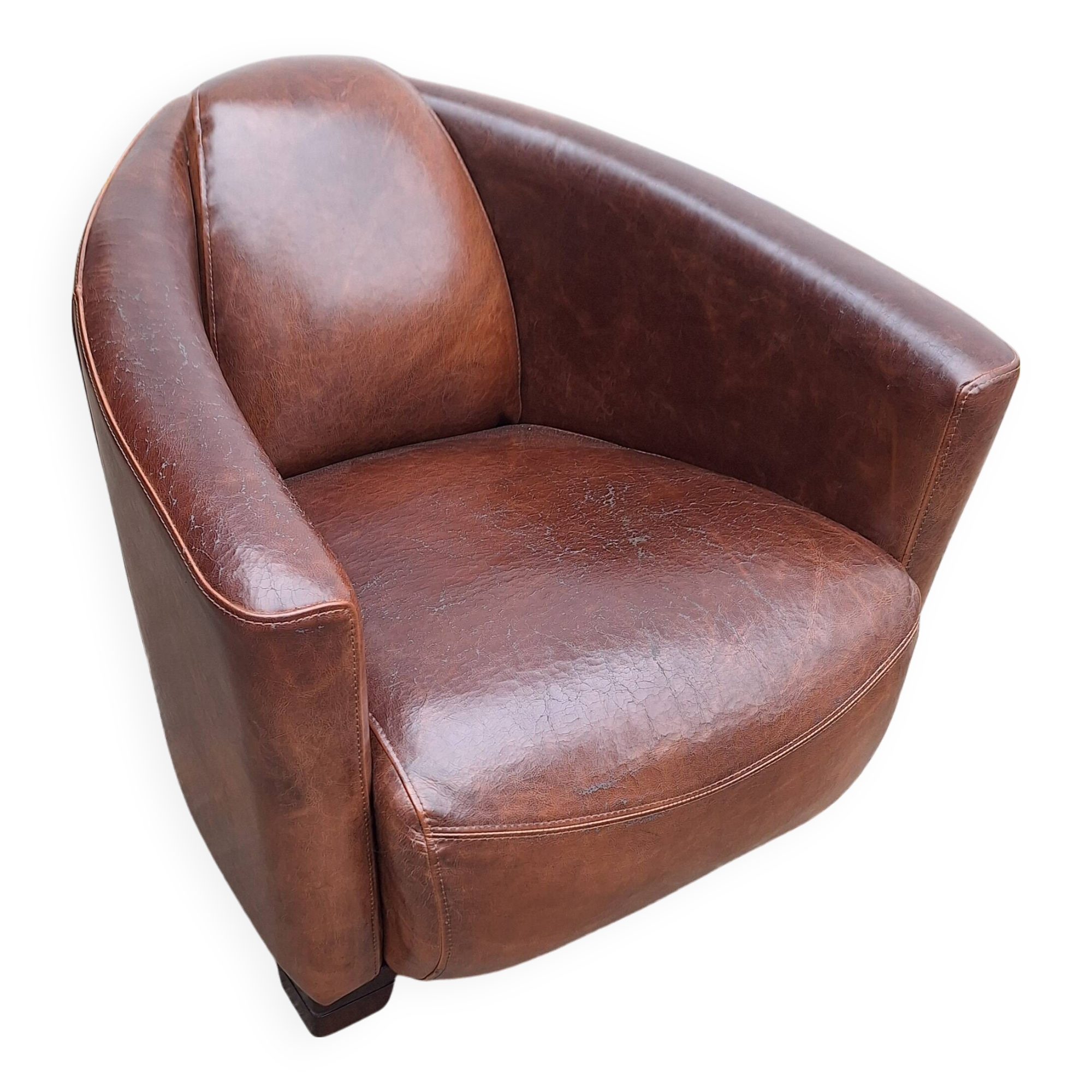 Praise leather club chair