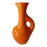 Vase en terre cuite couleur orange