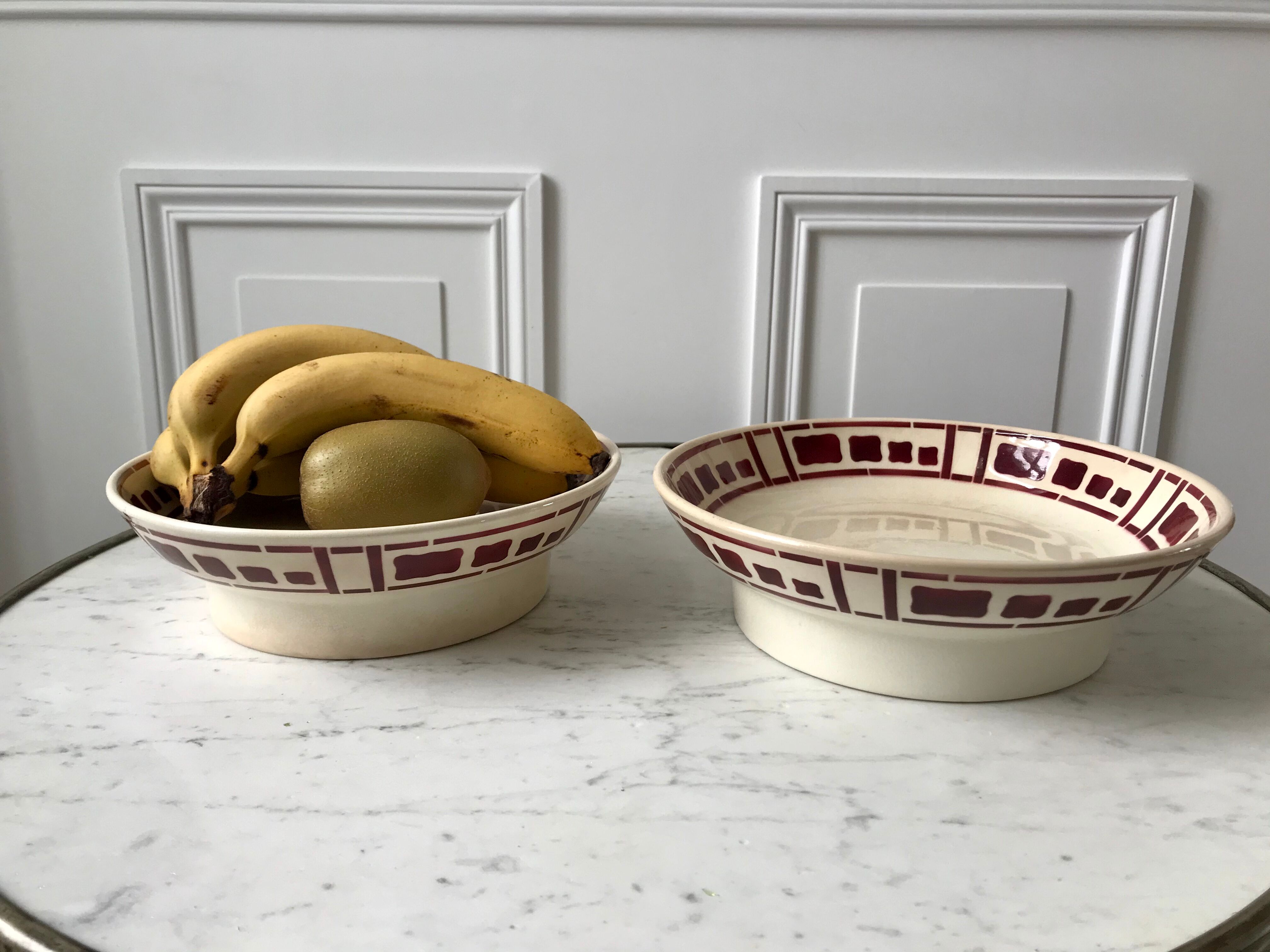 Compotier form modernist Badonviller model Barbizon 30s