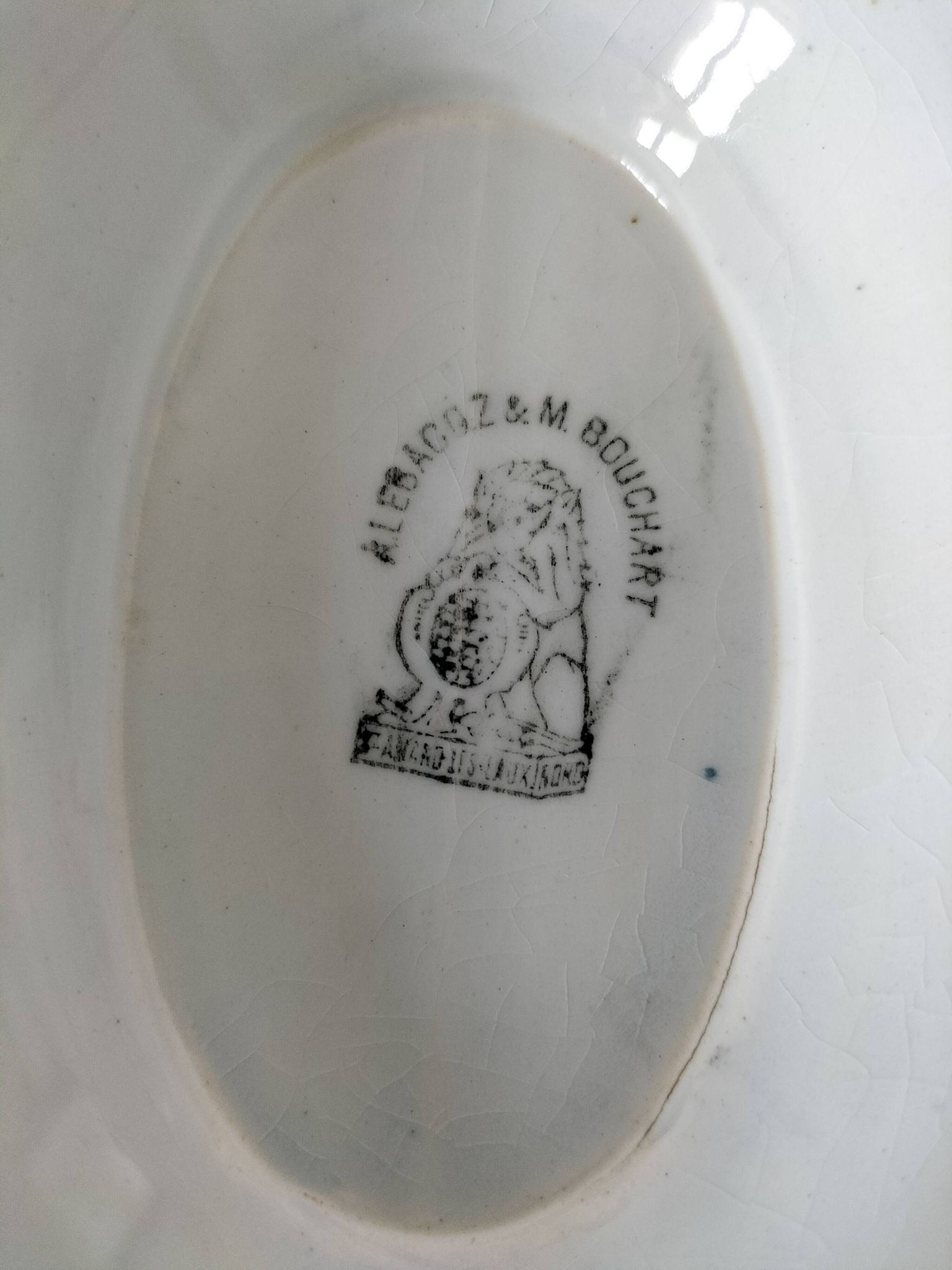 Légumier A. Lebacqz & M. Bouchart décor marine