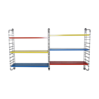 Dutch Multicolored Metal Rack by Adrian Dekker for Tomado, 1950s