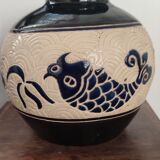 Vintage lamp base "Dong Tam" Ceramic from Vietnam