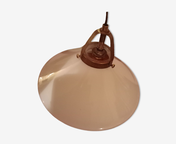 Suspension en opaline et laiton