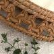 Vintage wicker mirror