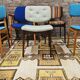 Set of 6 mismatched 1960s Scandinavian chairs