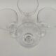 4 Daum crystal glasses, Fleurus model. 1970s.