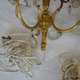 Pair of bronze mrales sconces with stamps
