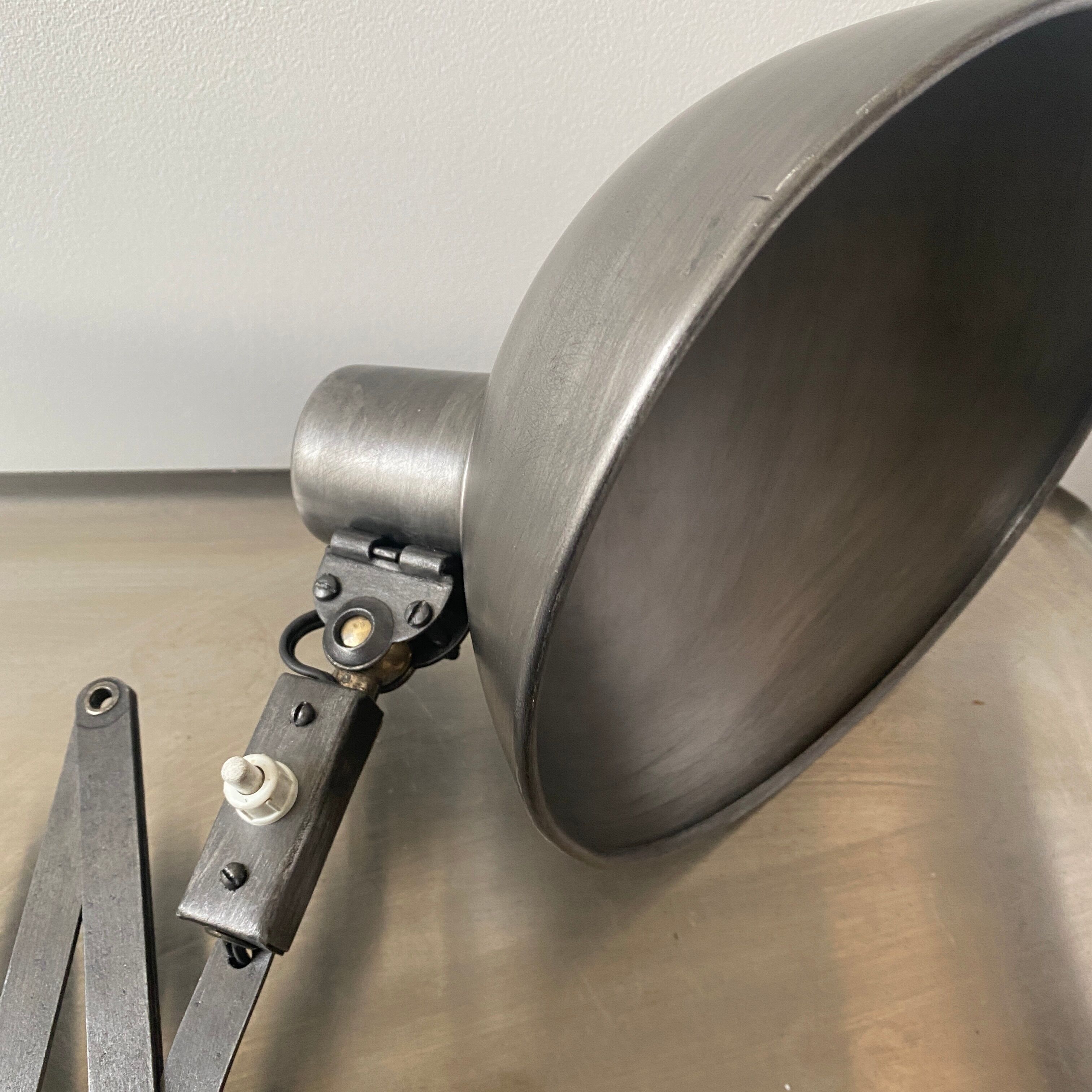 Old industrial accordion lamp