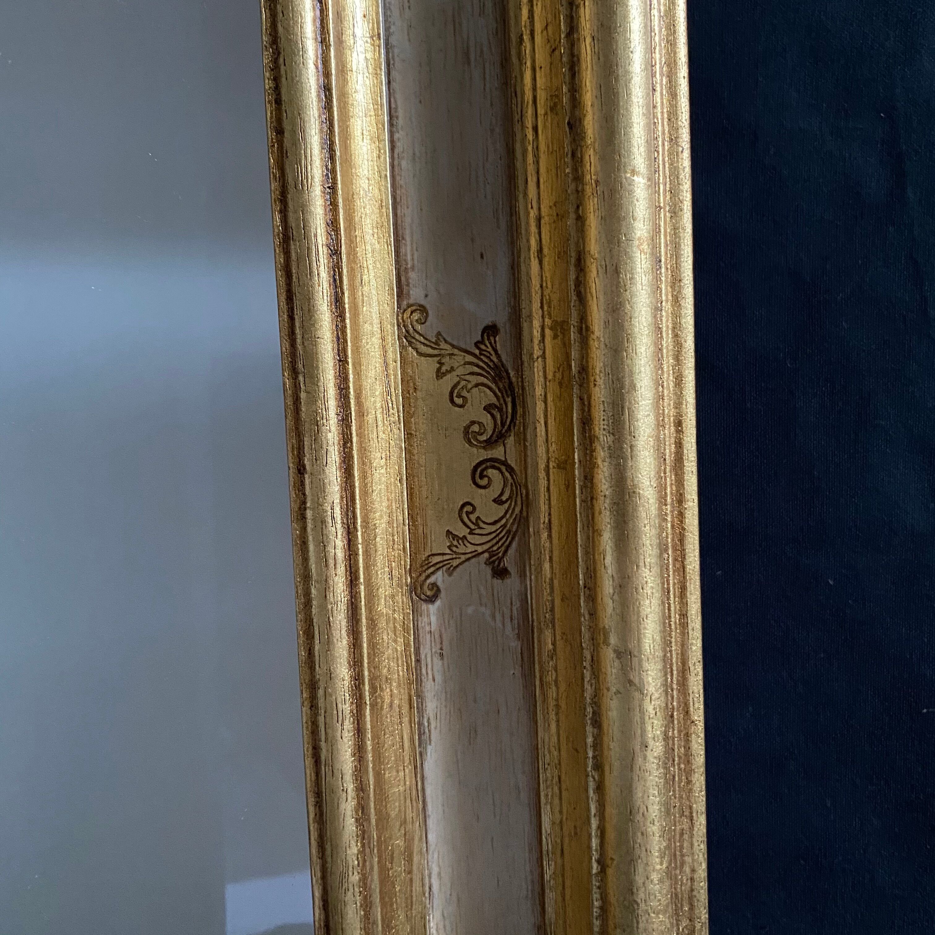 Bevelled mirror gilded wood 76x57cm