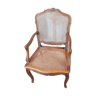 Cane armchair Louis XV style