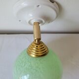 Wall lamp in Clichy glass and porcelain