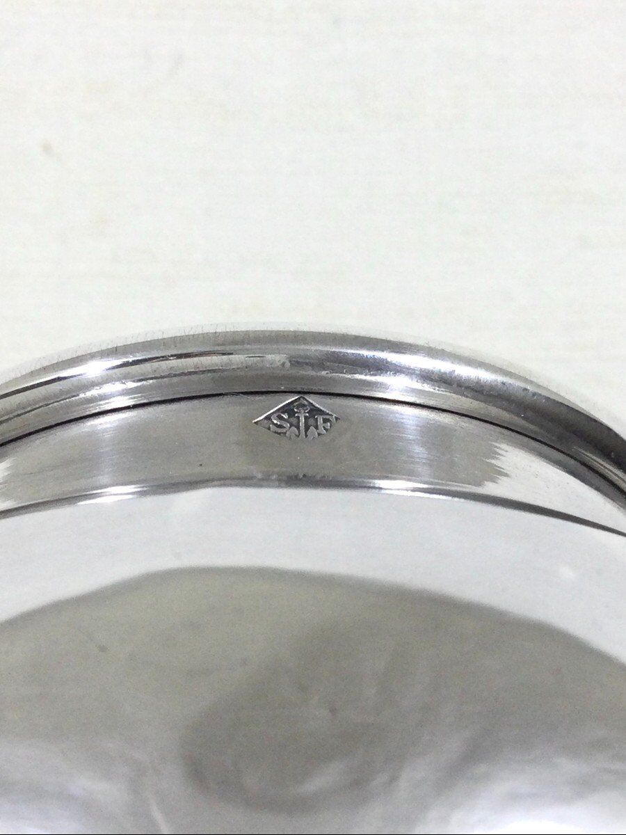 Crystal and silver toilet bottle Saglier Frères