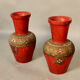 Paire de vases en terre cuite, Asie