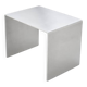 Table d'appoint en aluminium brossé minimaliste