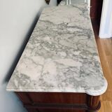 Wooden and marble secretary