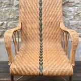 Old rattan chair